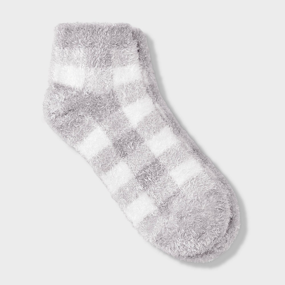 Women Buffalo Plaid Cozy Low Cut Sock