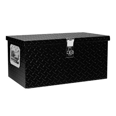 20 Inch Aluminum Tool Box, Heavy Duty Truck Bed Storage Organizer, Tread Pattern Strengthened Design Truck Bed Toolbox