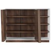 Vega Modern 4-Shelf Wood Shoe Cabinet in White - Furniture of America - 4 of 4