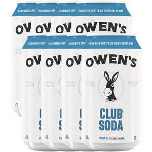 Owen’s Craft Mixers | Club Soda | Handcrafted in the USA with Premium Ingredients | Vegan & Gluten-Free Soda Mocktail and Cocktail Mixer - 1 of 2