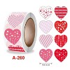 Roll Pack Valentine Day Heart Love Sticker Self-adhesive Label, Size: 2.5cm / 1 Inch(A-260) - 2 of 4