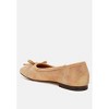 Rubyrose Suede Bow Embellished Ballerinas Women - 3 of 4