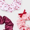 Valentine's Day Bow and "XO" Hair Twister Set 3pc - Red/Pink/White - image 3 of 3