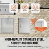 VEVOR BBQ Access Door, 16W x 22H Inch Single Outdoor Kitchen Door, Stainless Steel Flush Mount Door, Wall Vertical Door with Handle - 4 of 4