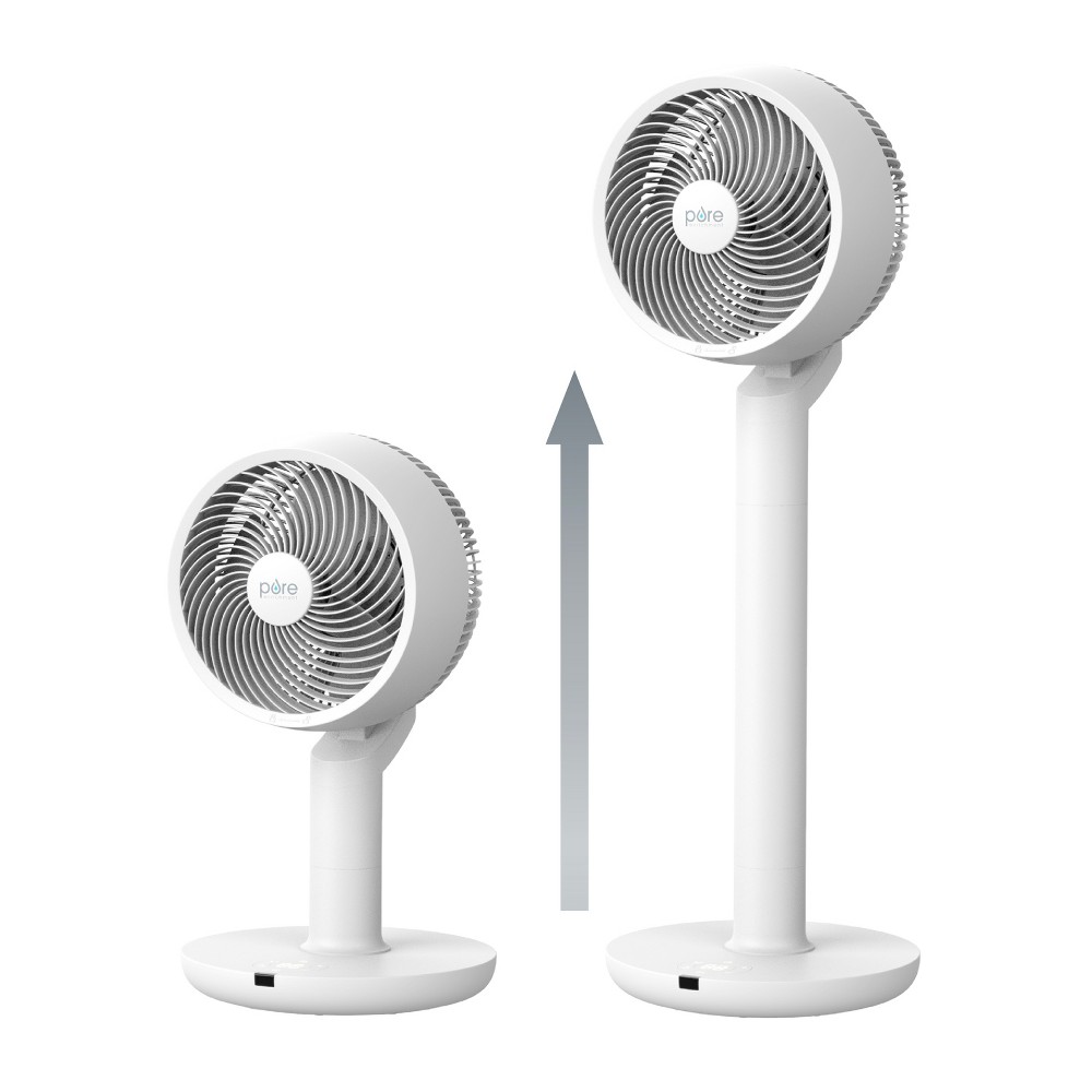 Photos - Fan Pure Enrichment 2-in-1 Circulation Floor and Oscillating Table  White 