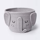 Coiled Rope Small Round Storage Basket - Elephant - Cloud Island™
