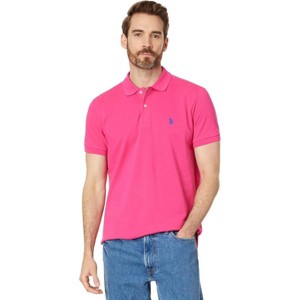 U.S. Polo Assn. Men's Slim Fit Solid Pique Polo With Small Pony Polo Shirt - 1 of 3