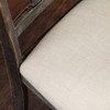 Buylateral Set of 2 Burntwood Dining Chairs with Padded Chair Seats - 3 of 4