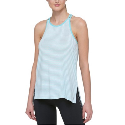 Tommy Hilfiger Womens Bream Double Tank Top, Blue, Medium