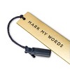 Dabney Lee Bookmarks - Set Of 3 Faux Leather Tassel Bookmarks With Sayings  - Red/gold : Target