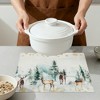 REGALWOVEN Placemats Set of 6 Linen Placemats, Washable Kitchen Table Mat, Seasonal Holiday Christmas Place Mats - 4 of 4