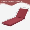 EROMMY Outdoor Chaise Lounge Chair Cushion(set of 2) - 3 of 4