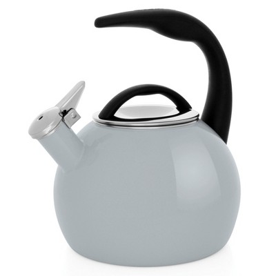 Chantal Ceylon Enamel-on-steel Whistling Tea Kettle (1.6-quart, Aqua) :  Target