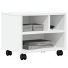 Aghana Digitals Mobile Printer Stand with Lockable Wheels, White Engineered Wood, 16.1"x12.6"x13.6" - 4 of 4