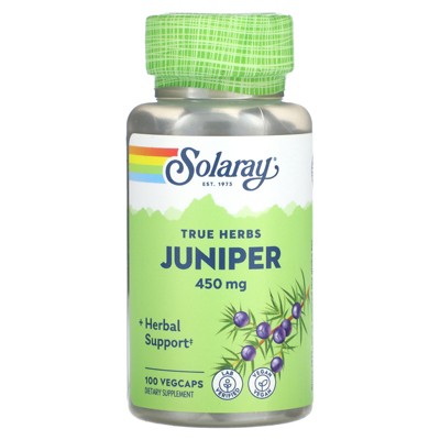 Solaray True Herbs, Juniper, 450 mg , 100 VegCaps