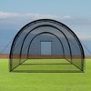 Outdoor Baseball Batting Cage 32ft, Backyard Training Net with Frame for Baseball, Softball & Golf Practice - 3 of 4