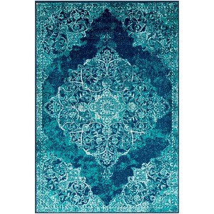 Mark & Day Radville Woven Indoor Area Rugs Teal - 1 of 4