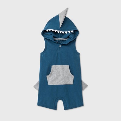 cat and jack shark romper