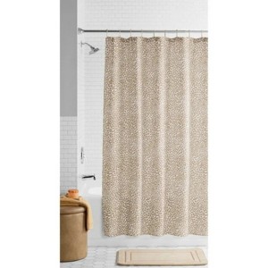 LunaLulinlk Abstract Leopard Fabric Shower Curtain - 1 of 4