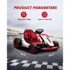 Jojoka Electric Drift Go-Kart for Kids, Outdoor Ride-on with Adjustable Seat, Dual Motors, 8.1 MPH, LED Lights, Music, Ages 6-12 - 2 of 4