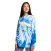 Cinnamoroll & Milk Women's Blue Tie-Dye Long Sleeve Fleece Hooded Sweatshirt - 4 of 4