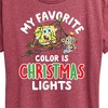Women's - SpongeBob SquarePants - My Favorite Color Is Christmas Lights Short Sleeve Graphic T-Shirt - 2 of 4