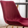NicBex Round Dining Table Set Morden Kitchen Table for 2 with MDF Tabletop and 2 Velvet Chairs for Home Office - 4 of 4