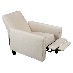 Darvis Fabric Recliner Club Chair - Light Beige - Christopher Knight Home