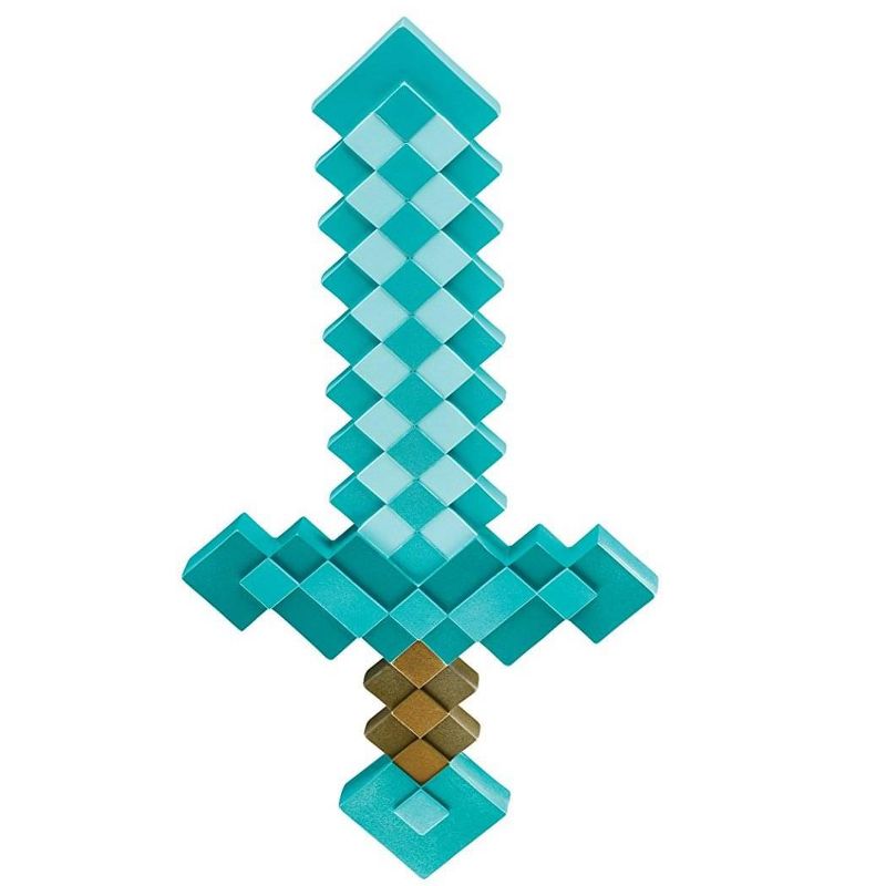 Disguise Minecraft 20 inch Plastic Costume Sword for Cosplay or Roleplay, 1 of 2