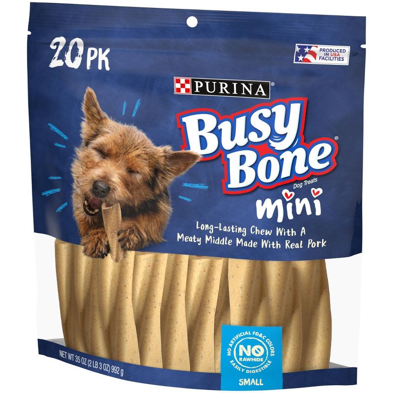 Purina Busy Bone Mini Chewy Pork Flavor Dog Treats, 5 of 9