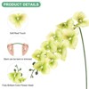 Unique Bargains Artificial Orchid Flowers Nine-headed Large Faux Phalaenopsis Silk Bouquets Real Touch 37 Inch - 2 of 4