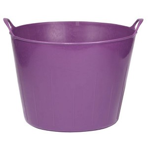 Little Giant 11-Gallon Heavy-Duty Farm Bucket Rubber Flex Tub with Handles - 1 of 4