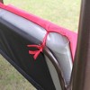 NAYSAYE Patio Swing 3 Seater Metal Swing Chair with Cushion and Adjustable Canopy for Outdoor Relaxation, Red, 88.19"*22.83"*11.81" - 4 of 4