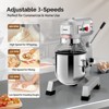 ROVSUN 15QT Commercial Food Mixer with Adjustable 3 Speed & Stainless Steel Bowl for Bakery Pizzeria Restaurants - 4 of 4