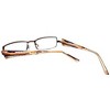 Calabria 845 Designer Women Rectangle Techno Reading Glasses with Hard Case 53mm - 4 of 4