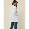 Seta T Women's Spring Fall Draped Open Front Casual Long Sleeve Lightweight Cardigan - 4 of 4