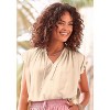Women's Flutter Sleeve V-Neck Blouse Shirt - LASCANA - 4 of 4