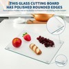 Cutting Board, 2 Pack Tempered Glass - Non-Slip Chopping Plate, Shatter & Heat Resistant for Kitchen Countertop - 2 of 4