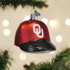 Old World Christmas Blown Glass Ornament for Christmas Tree, Oklahoma Sooners Baseball Cap - 2 of 3