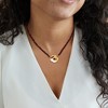 Ross-Simons 70.00 ct. t.w. Rhodolite Garnet Bead Flower Necklace With .60 Carat Rhodolite Garnet and .11 ct. t.w. Diamonds in 18kt Gold Over Sterling - 2 of 3