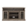 SEVOBAL Utility Storage Cabinets Classic TV Stand with Open and Closed Storage and Cable Management for Living Room, Gray, 58.25"*15.75"*32" - 4 of 4