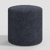Skyline Furniture Round Thalia Ottoman in Tweed - 2 of 3