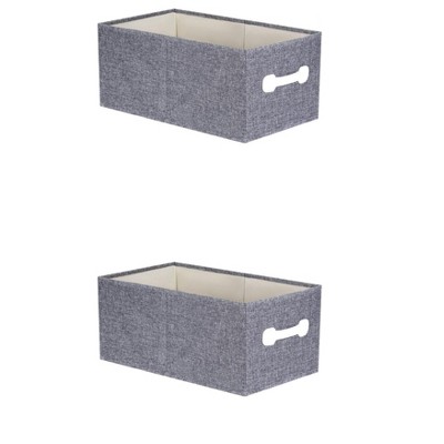 REGALWOVEN Fabric Collapsible Storage Bins with Handles 2 Pcs
