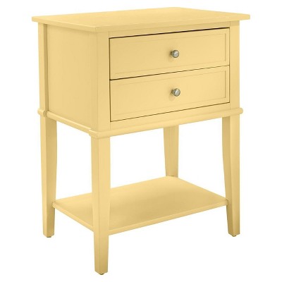 target yellow side table