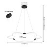 JONATHAN Y Nuvola 31.5" Contemporary Minimalist Metal/Acrylic Adjustable Dimmable Cloud Integrated LED Chandelier - 3 of 4