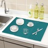 REGALWOVEN Easy Clean Heat Resistant-Silicone Dish Drying Mat for Kitchen Counter 1 Pc - 2 of 4