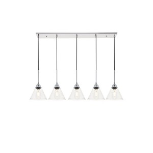 Elegant Lighting Histoire 5 light chrome Pendant - 1 of 4