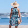 Women's Vibrant Paisley Print Halter Dress for Summer - Cupshe - 4 of 4