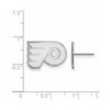 Black Bow Jewelry Sterling Silver Philadelphia Flyers NHL Stud Earrings - 2 of 3