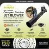 Sun Joe Jet Leaf Blower with Cordless Compact Turbine & Quick Charging, 24V, Green - Battery-Powered Electric Blower for Lawn, Garden, and Yard, - 2 of 4
